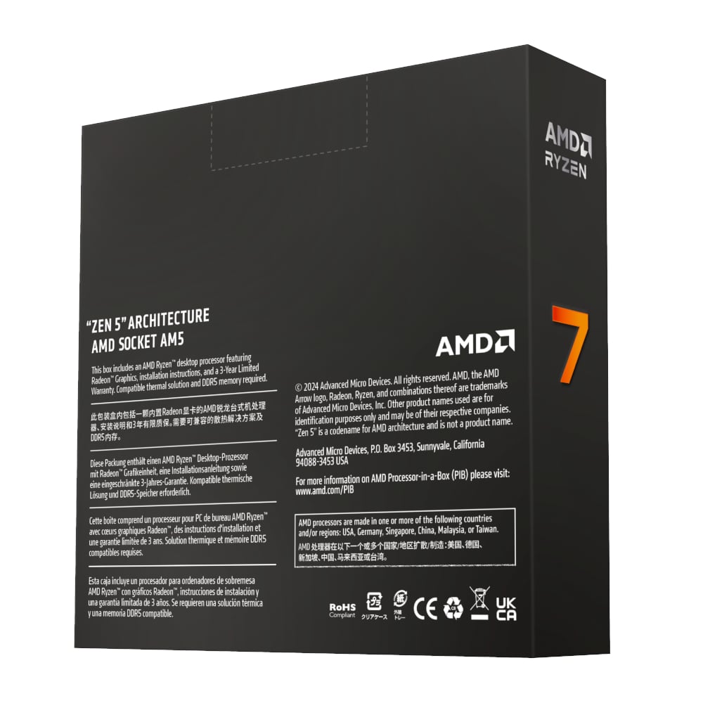 AMD RYZEN 7 9700X 8-Core 3.8GHz AM5 CPU-3