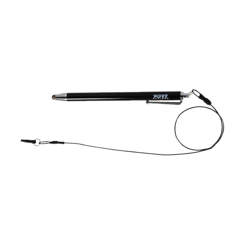 Port Designs Metallic Tip Stylus with 40cm Cable - Black-0