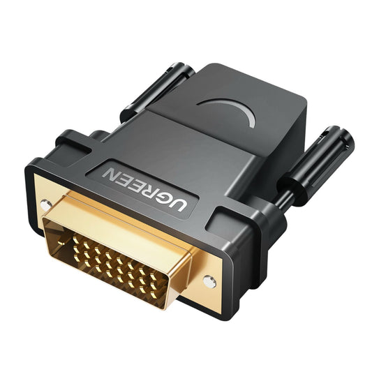 UGREEN 20124-20124 DVI (24+1) Male to HDMI Female Adapter - Black-0