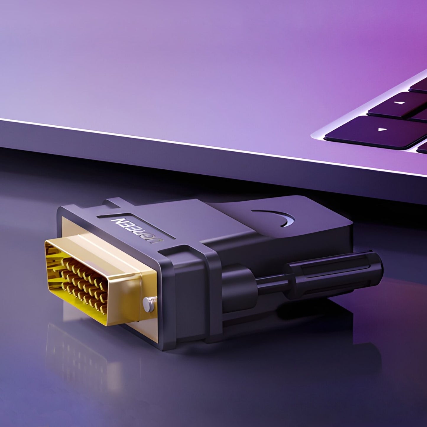 UGREEN 20124-20124 DVI (24+1) Male to HDMI Female Adapter - Black-4