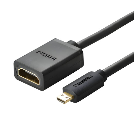 UGREEN 20134-20134 Micro HDMI Male to HDMI Female Adapter - Black-0