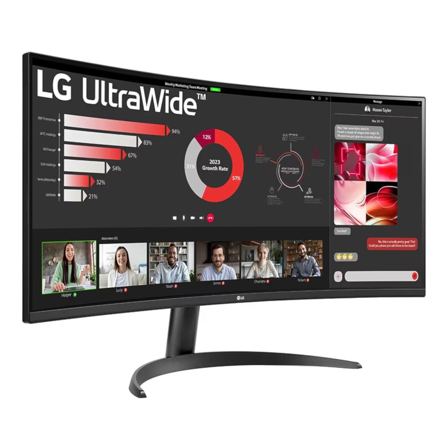 LG UltraWide 34" QHD VA Curved Monitor 100Hz-2
