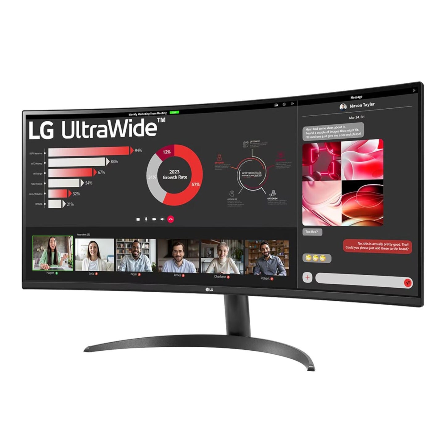 LG UltraWide 34" QHD VA Curved Monitor 100Hz-1