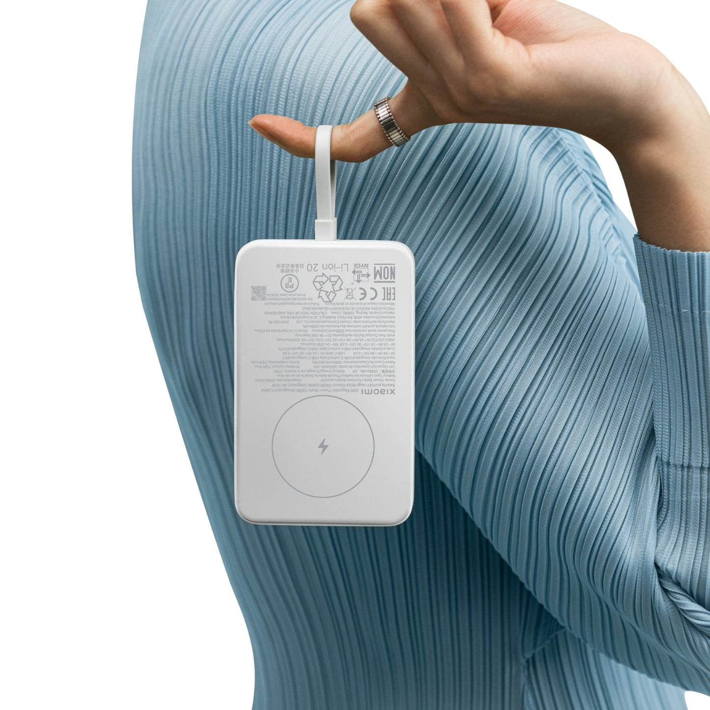 Xiaomi 33W Power Bank 10000 (Integrated Cable)-White-4