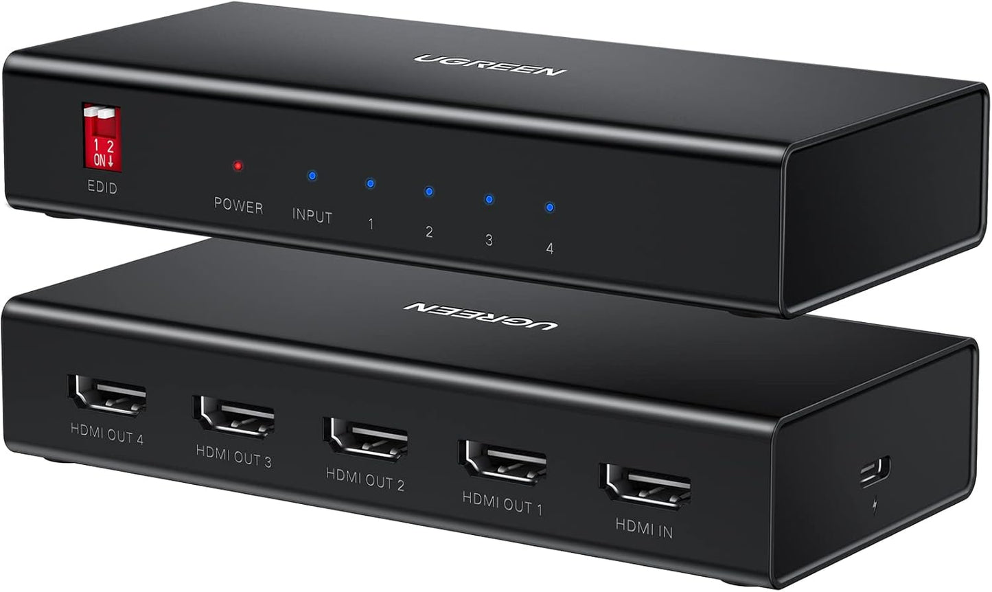 UGreen HDMI 1×4 Video Splitter 4K – Black-1