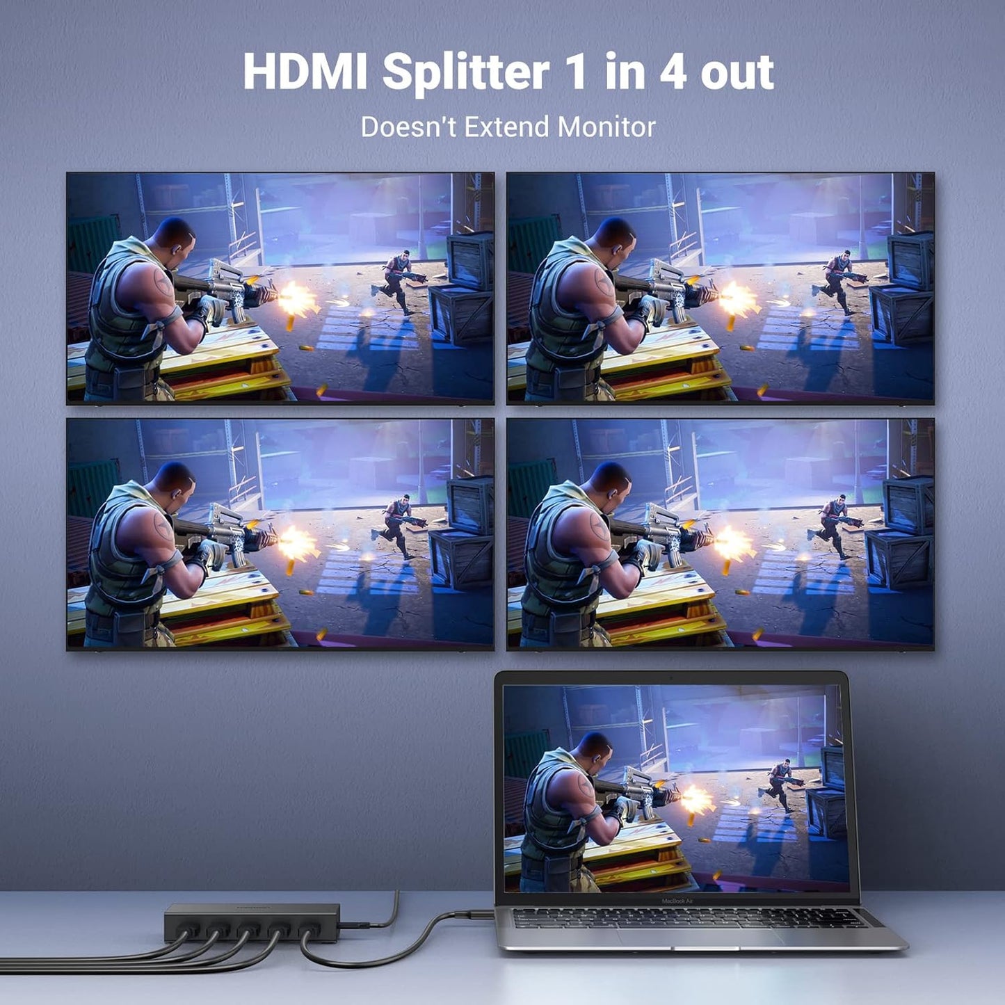 UGreen HDMI 1×4 Video Splitter 4K – Black-2