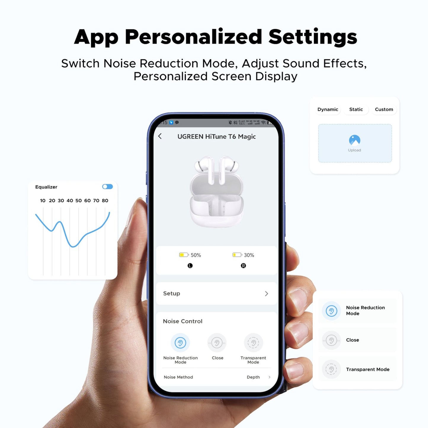 UGreen EchoBuds Magic Wireless (In-Ear Earphones)–White-2