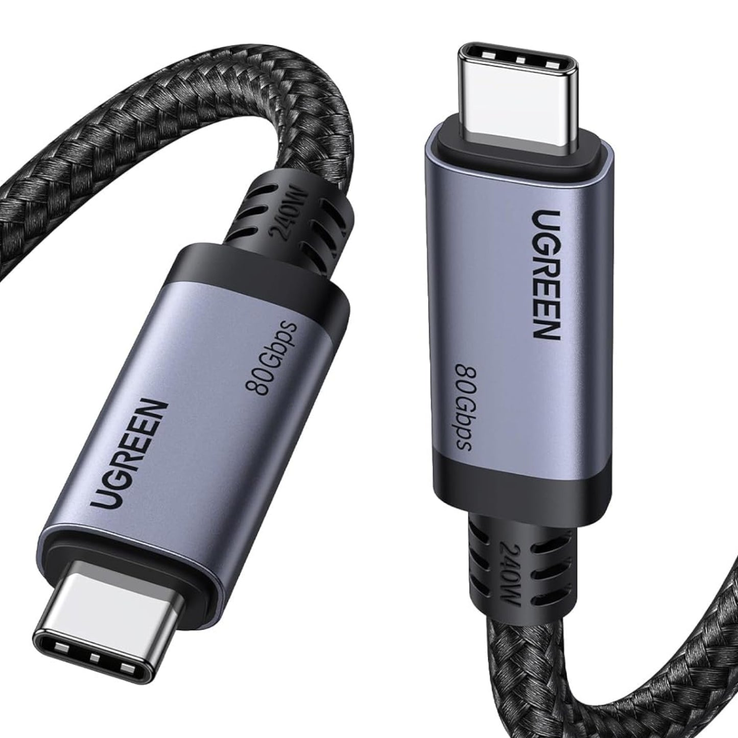 UGreen USB4 Gen4 240W USB-C to USB-C Cable (Black)-0