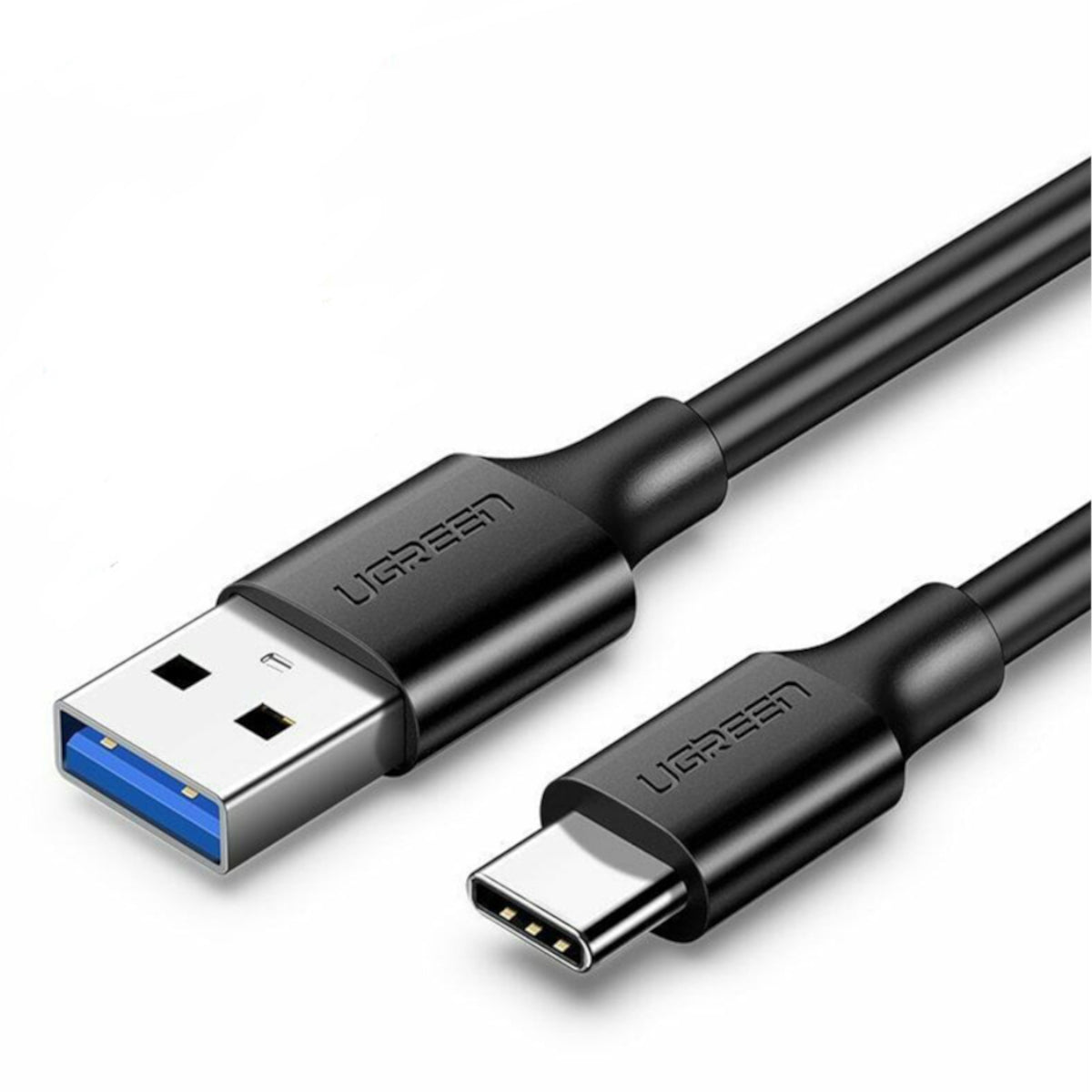 UGreen Type-C to USB 3.0 Cable 1m – Fast Charging 3A, 5Gbps Sync – Black-0