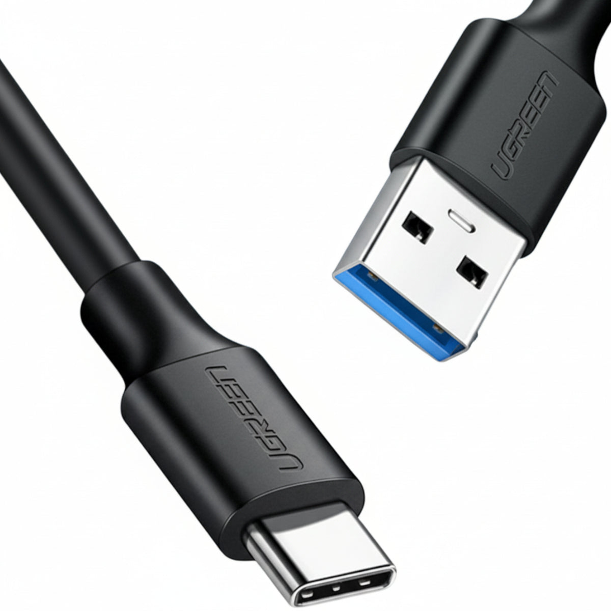 UGreen Type-C to USB-A 3.0 Cable 1.5m – Fast Charging 3A, 5Gbps Sync – Black-1
