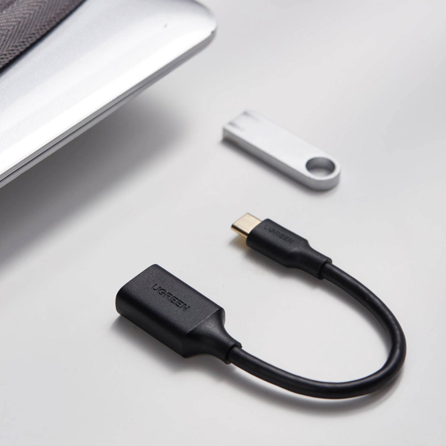 UGreen Type-C to USB-A Adapter (Male to Female, 15cm)– Black-2