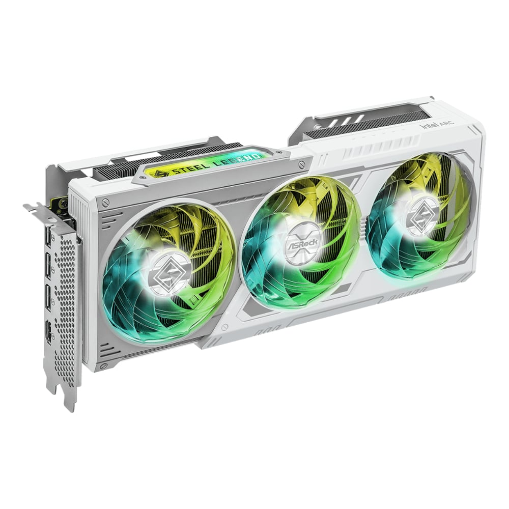 ASRock Intel Arc B580 Steel Legend OC 12GB GDDR6 192-BIT Graphics Card-2