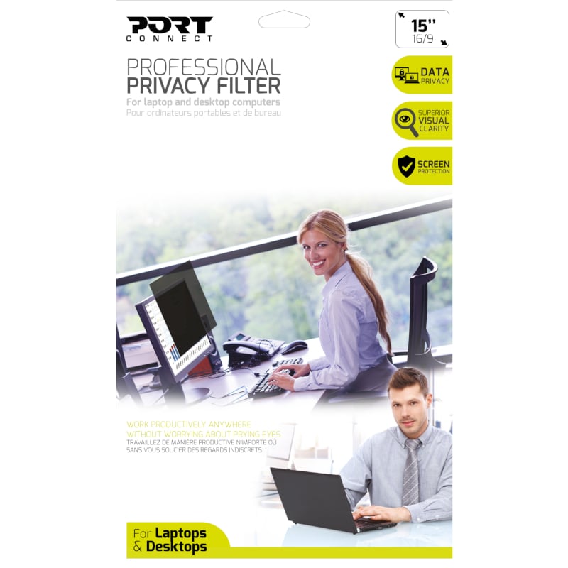 Port Connect 2D Professional Privacy Filter 15.6"-0