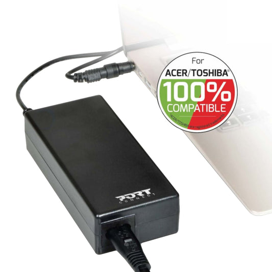 Port Connect 65W Notebook Adapter Acer and Toshiba-0