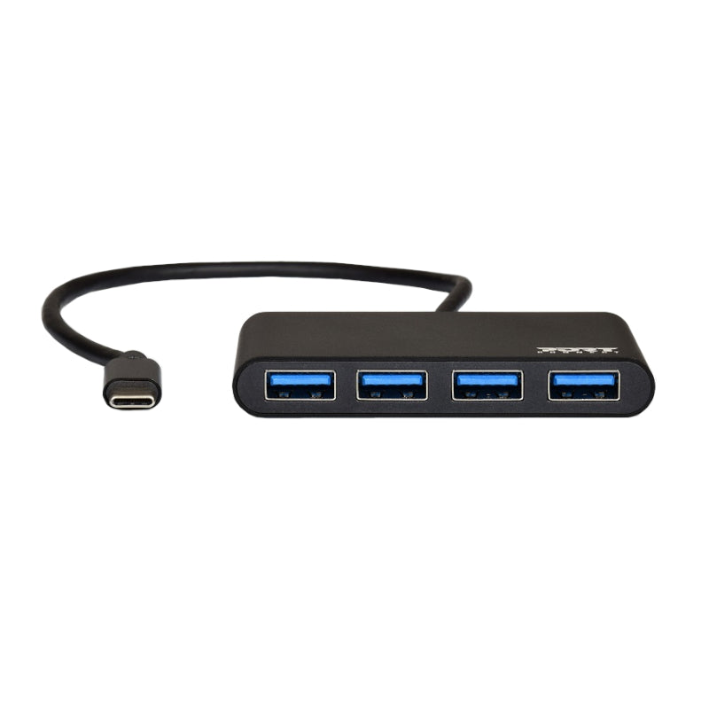 Port USB Type-C to 4 x USB3.0 5Gbps 30cm 4 Port Hub - Black-2
