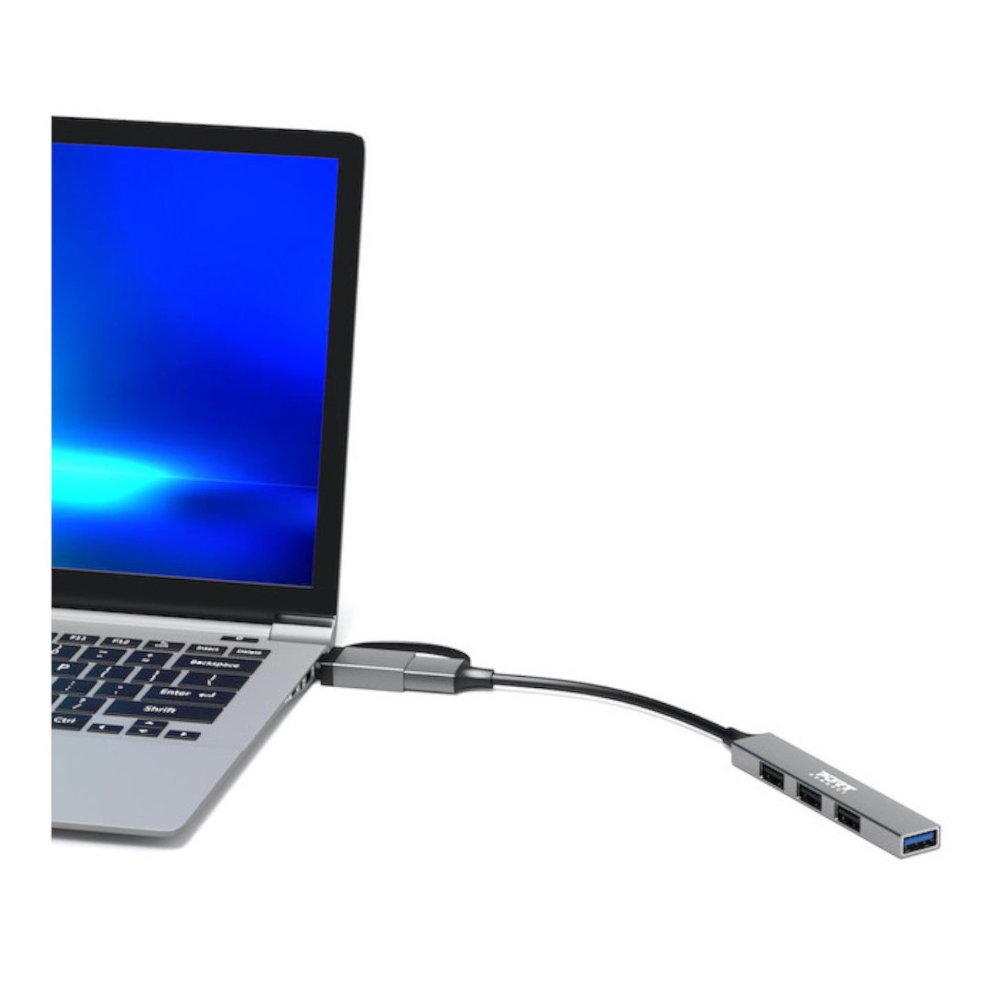 Port Connect USB Type-C to 4-port USB-A 3.0/2.0 Hub-3