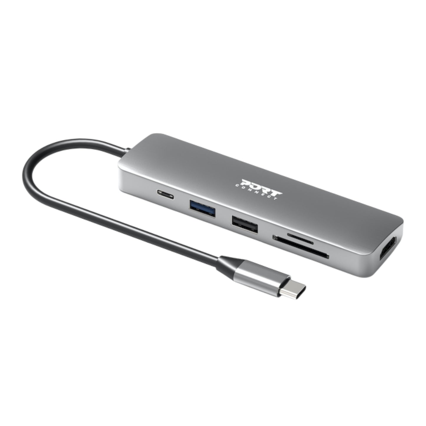 Port Connect 5-in-1 USB Type-C 4K Docking Station-0