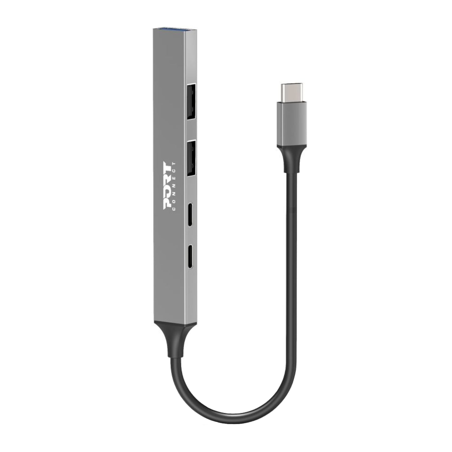 Port USB Type-C Hub 4 x USB + 1 x Charging Port-1
