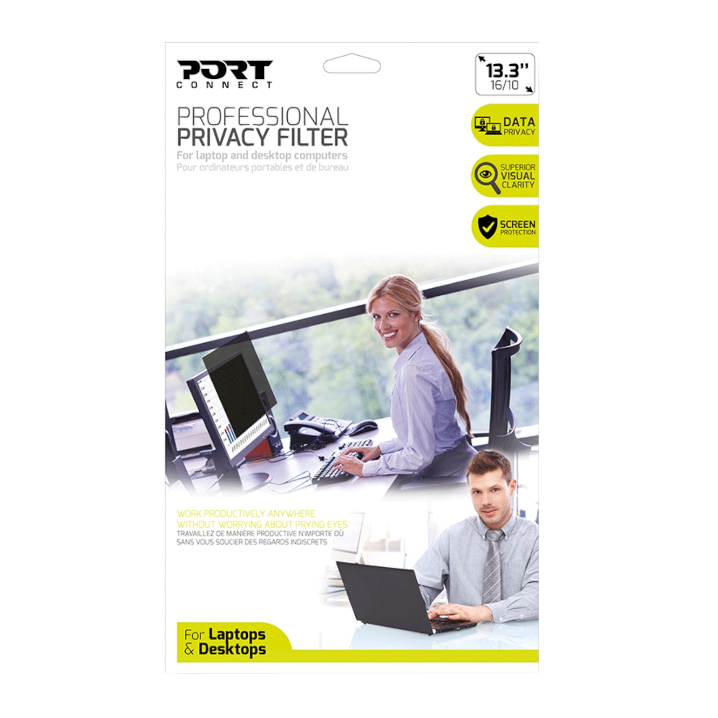 Port Designs 13.3" Touch Screen Privacy Filter-0
