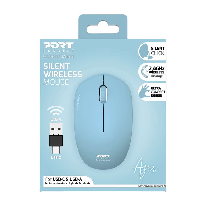 Port Connect Wireless Mouse – Azur-5