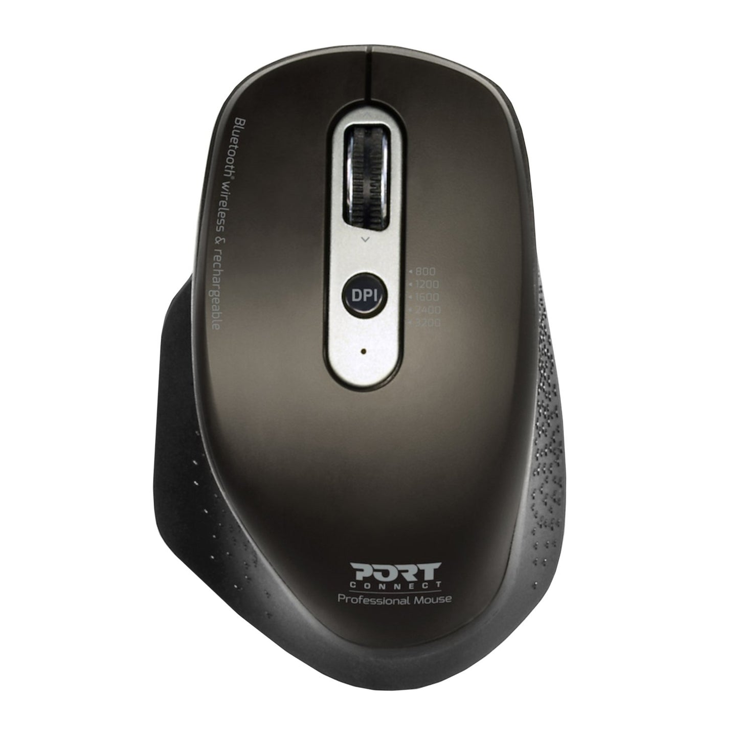 Port Connect Bluetooth Wireless and Rechargeable Executive Mouse - Black-0
