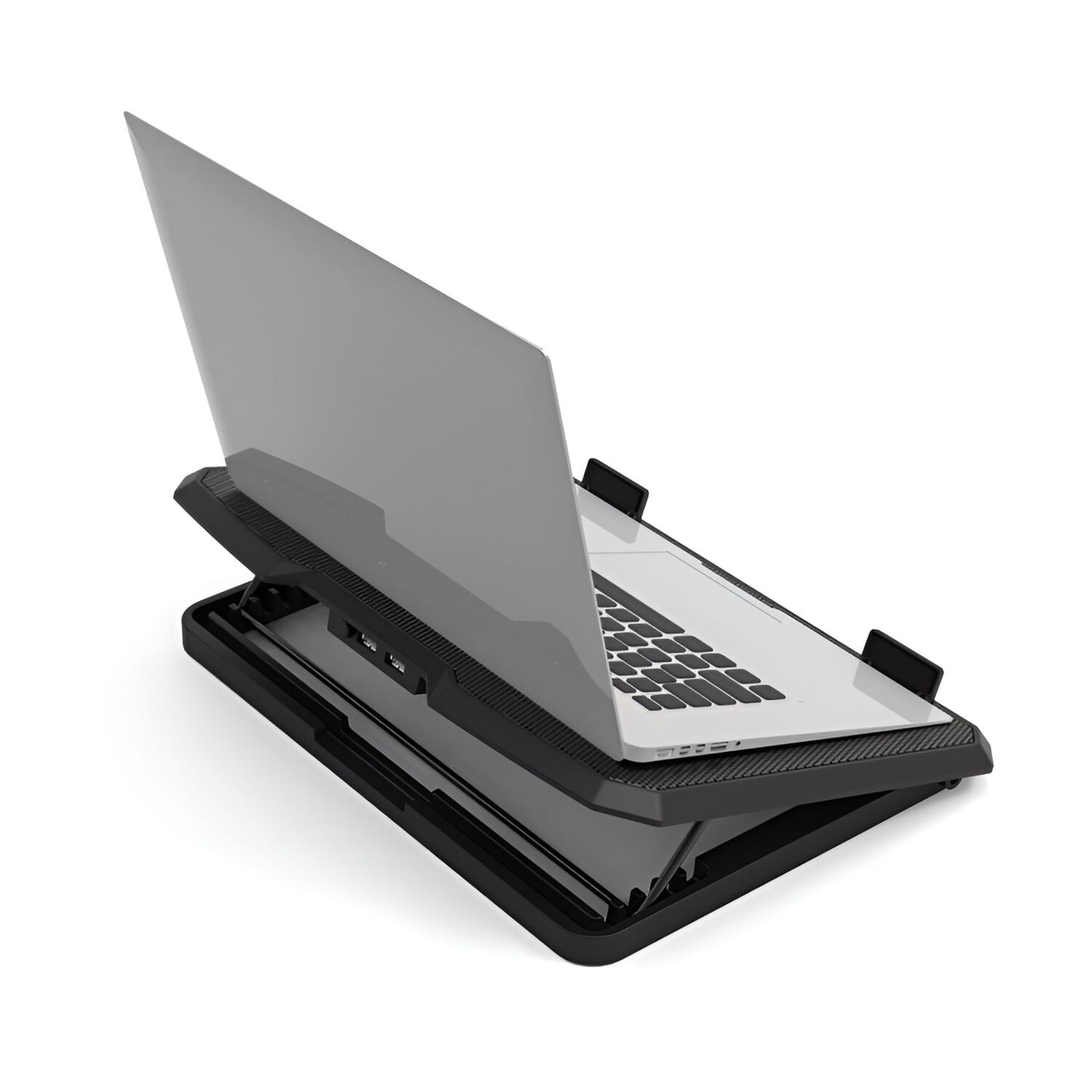 Port Ergonomic Notebook Cooler Pro, with Dual Fans and USB Ports-4
