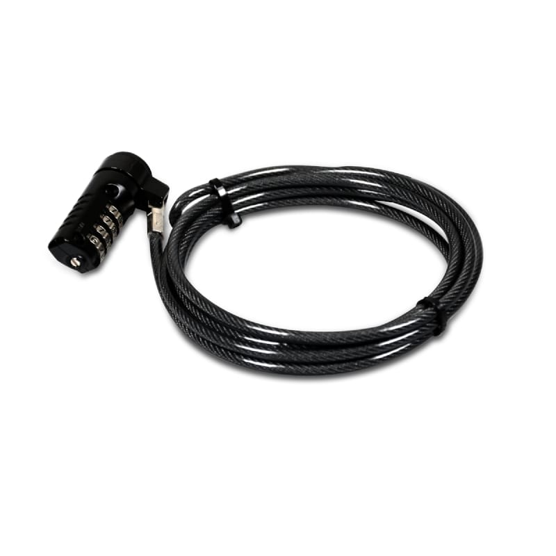 Port Connect 1.8m T-Bar Combination Cable Lock-0