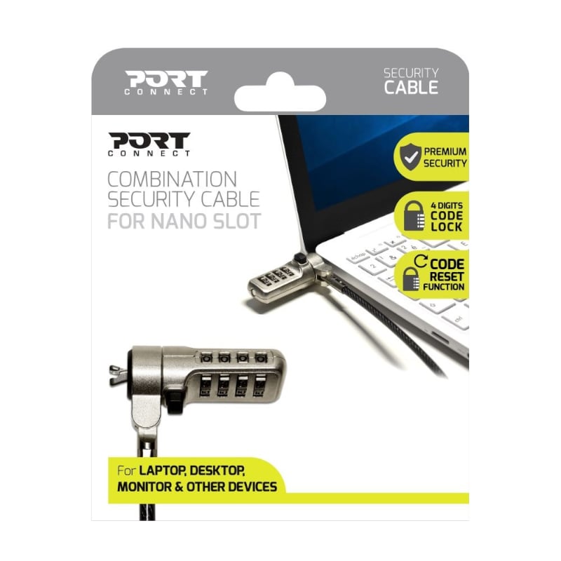 Port Connect Nano Slot Security Combination Cable-2