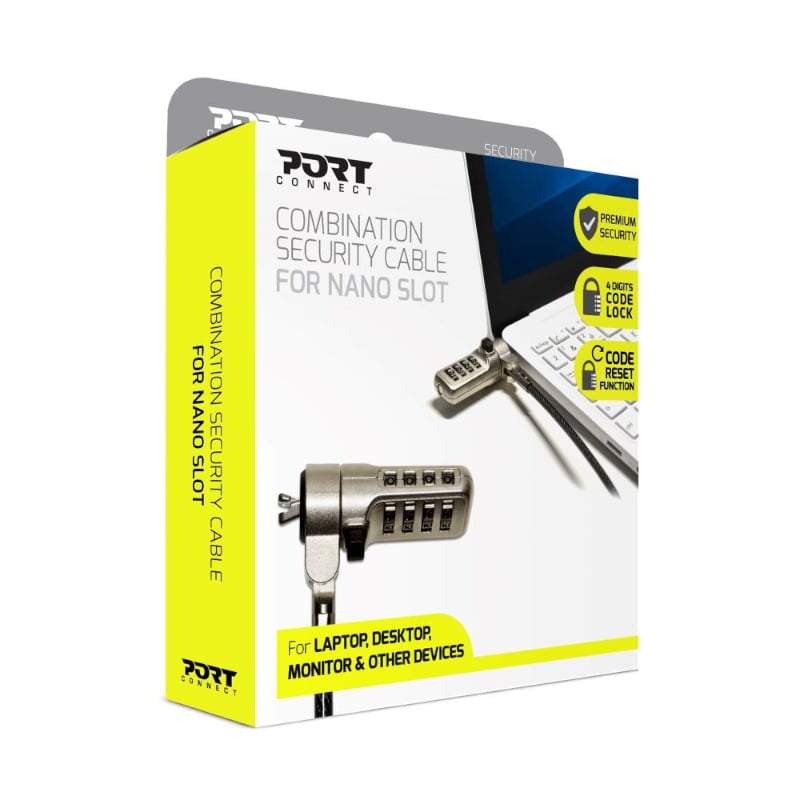 Port Connect Nano Slot Security Combination Cable-3