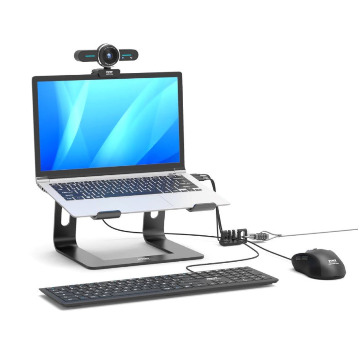 Port Connect Desktop Cable Manager for Mouse and Keyboard-5