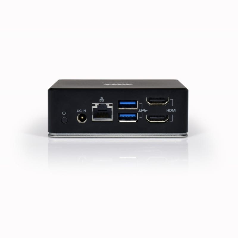 Port USB Type-C to 1 x RJ45|2 x USB3.1 Gen1|2 x HDMI|1 x Type-C|1 x USB3.1 Gen1 | Apple Charging 2.4A|1 x Aux Dock - Black-3
