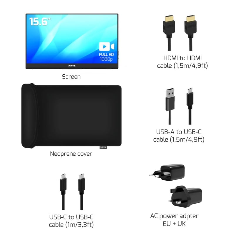 Port Portable Monitor 15.6" FHD - Non Touch-2