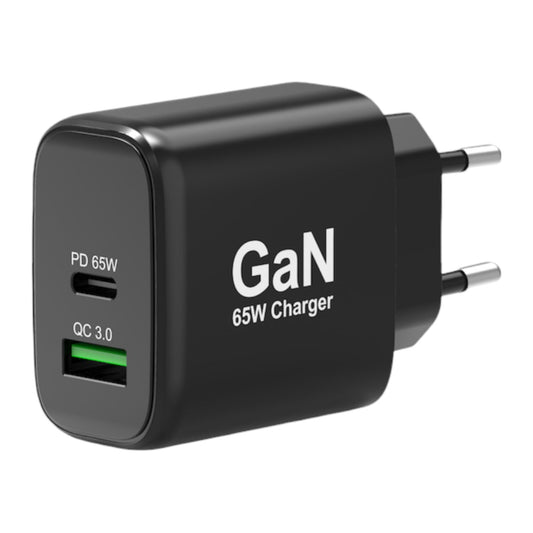 Port Connect 65W GaN Type-C and USB-A Fast Charger-0