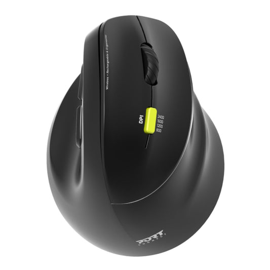 Port Connect Ergo Shape Bluetooth Rechargeable Mouse-0