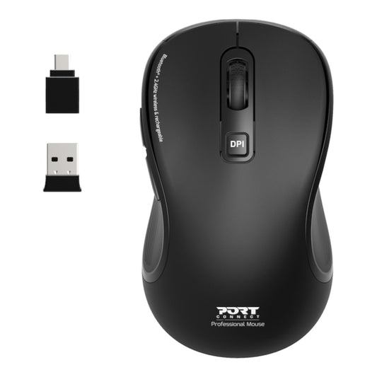 Port Connect Essential Bluetooth Wireless Rechargeable Mouse-0