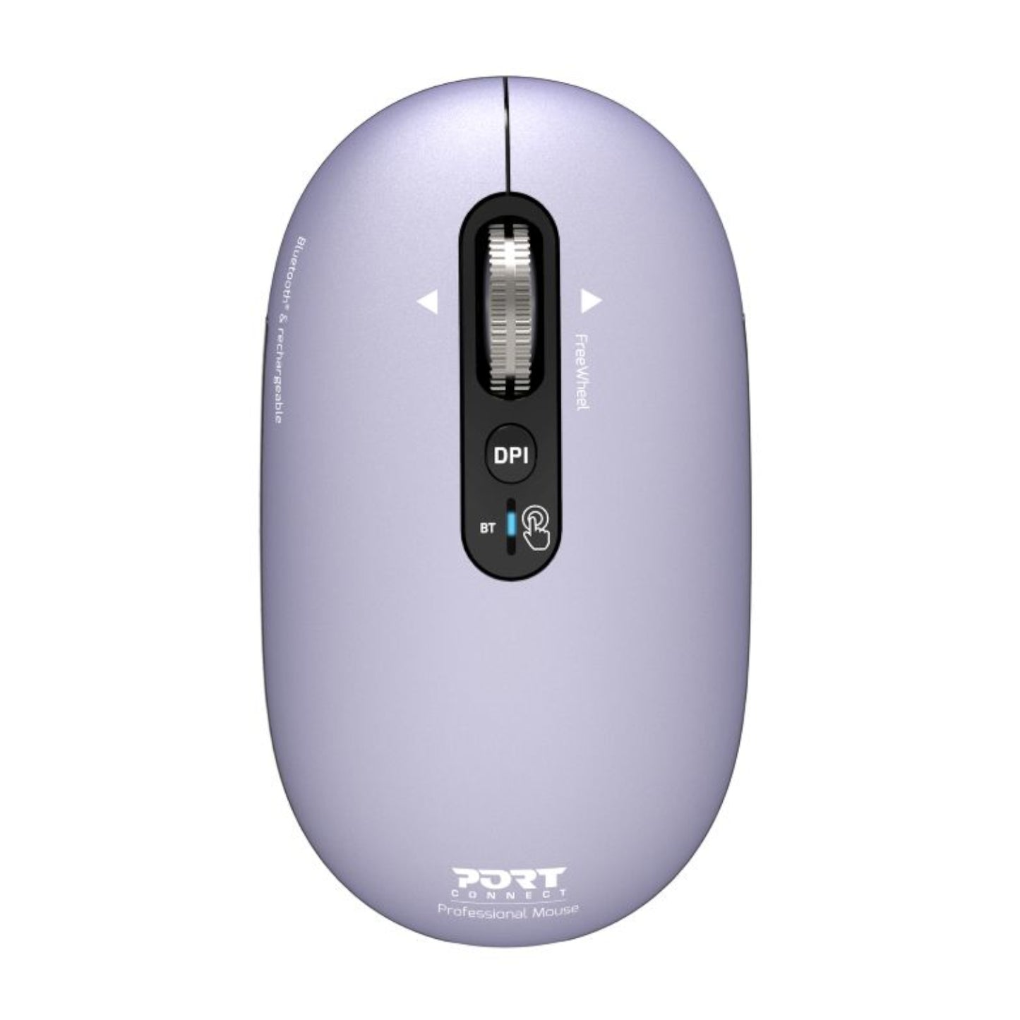 Port Connect PURE MAC Rechargeable Wireless and Bluetooth Mouse - Iris-0