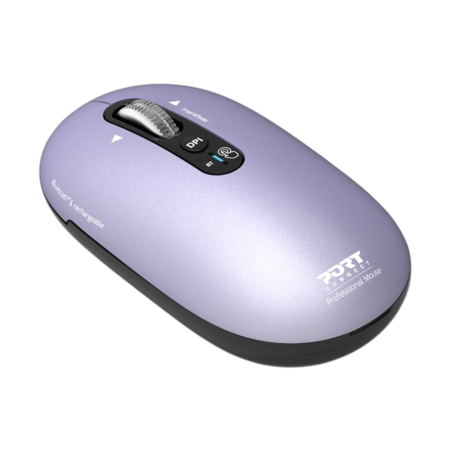 Port Connect PURE MAC Rechargeable Wireless and Bluetooth Mouse - Iris-1