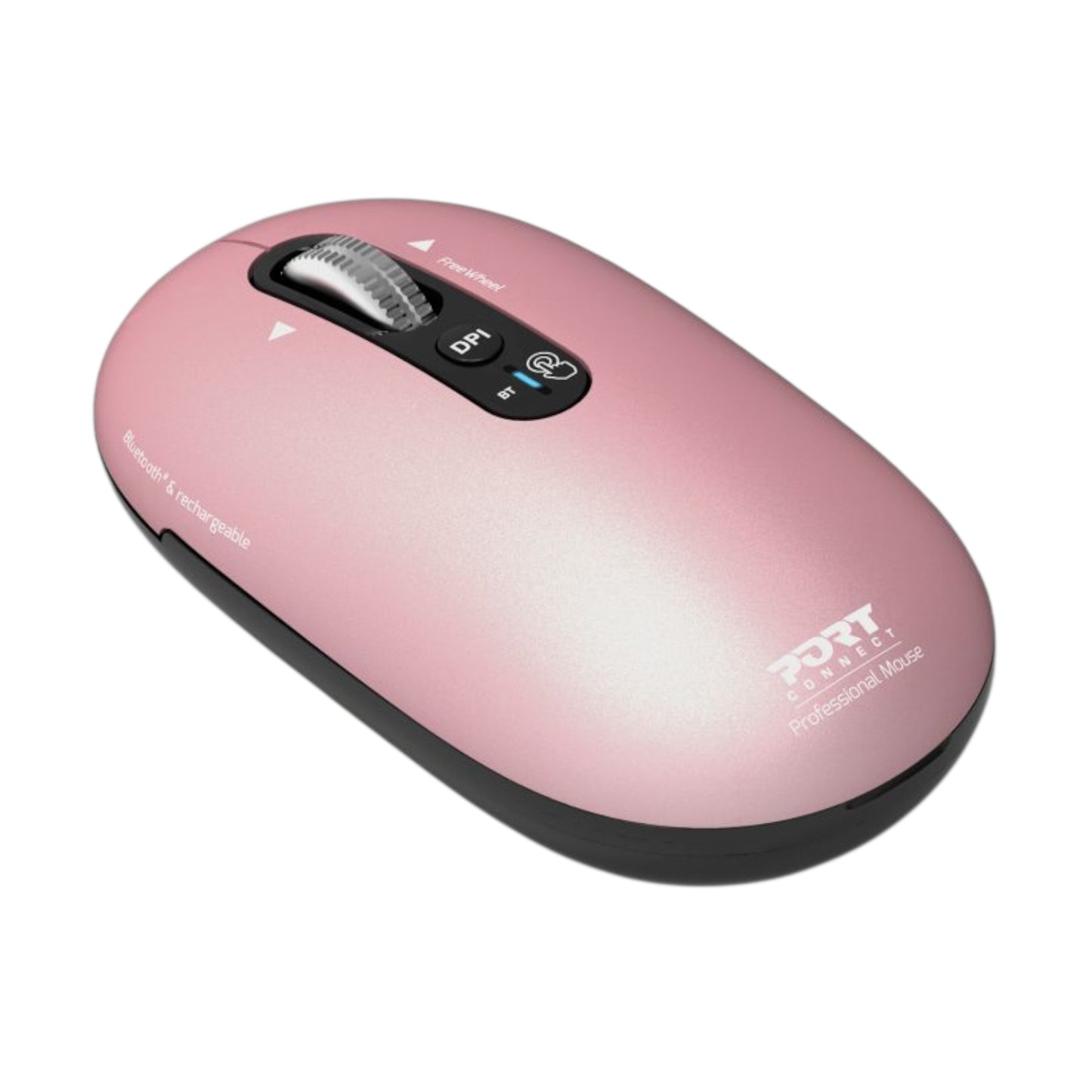 Port Connect PURE MAC Rechargeable Wireless and Bluetooth Mouse - Copper Rose-1