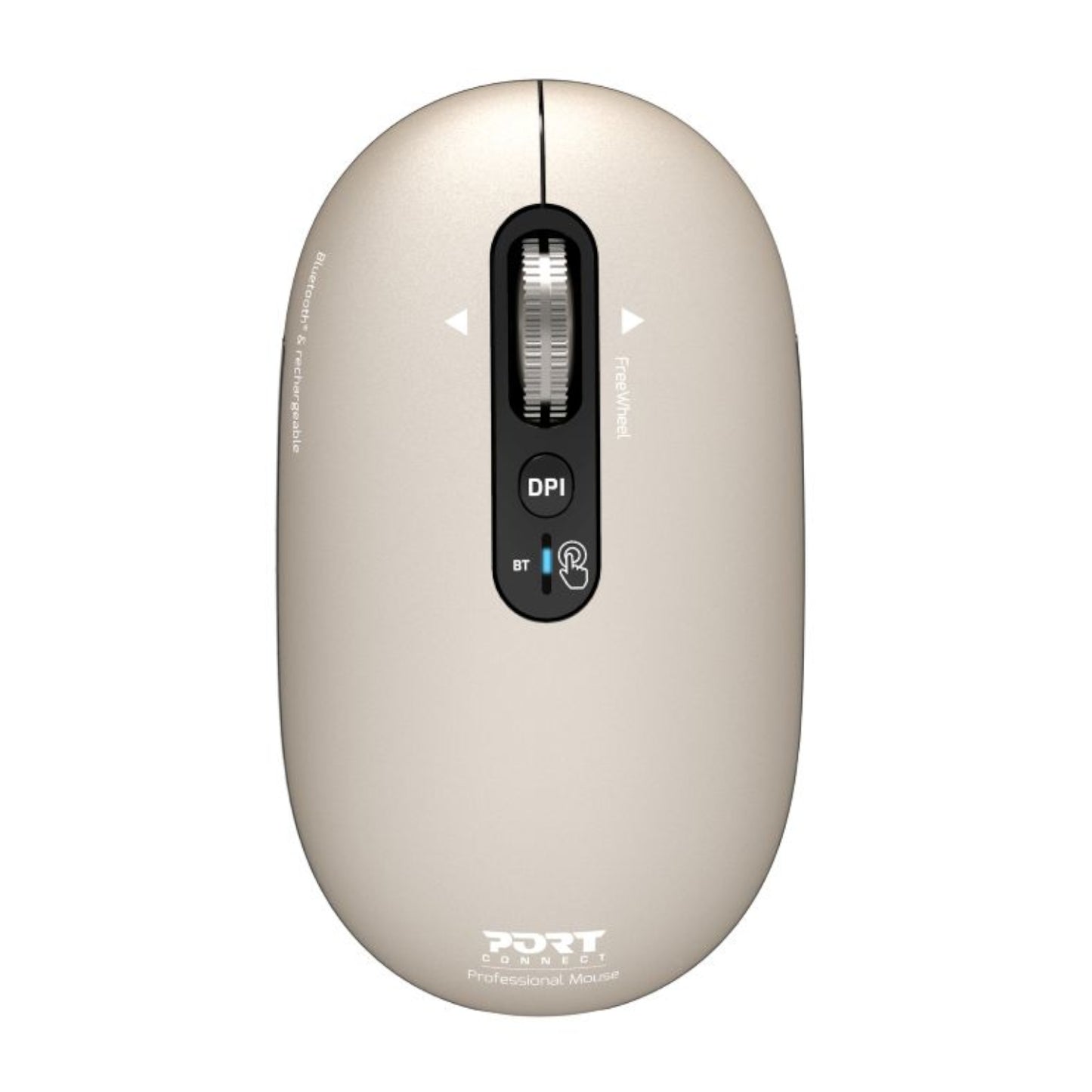 Port Connect PURE MAC Rechargeable Wireless and Bluetooth Mouse - Pearl-0