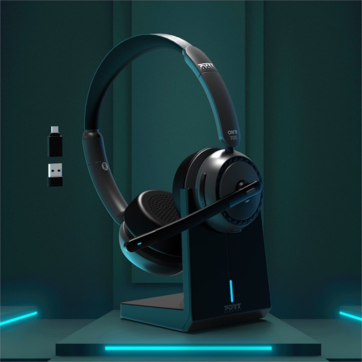 Port Connect ON’R 700 Bluetooth Wireless Headset with Noise Cancellation-7