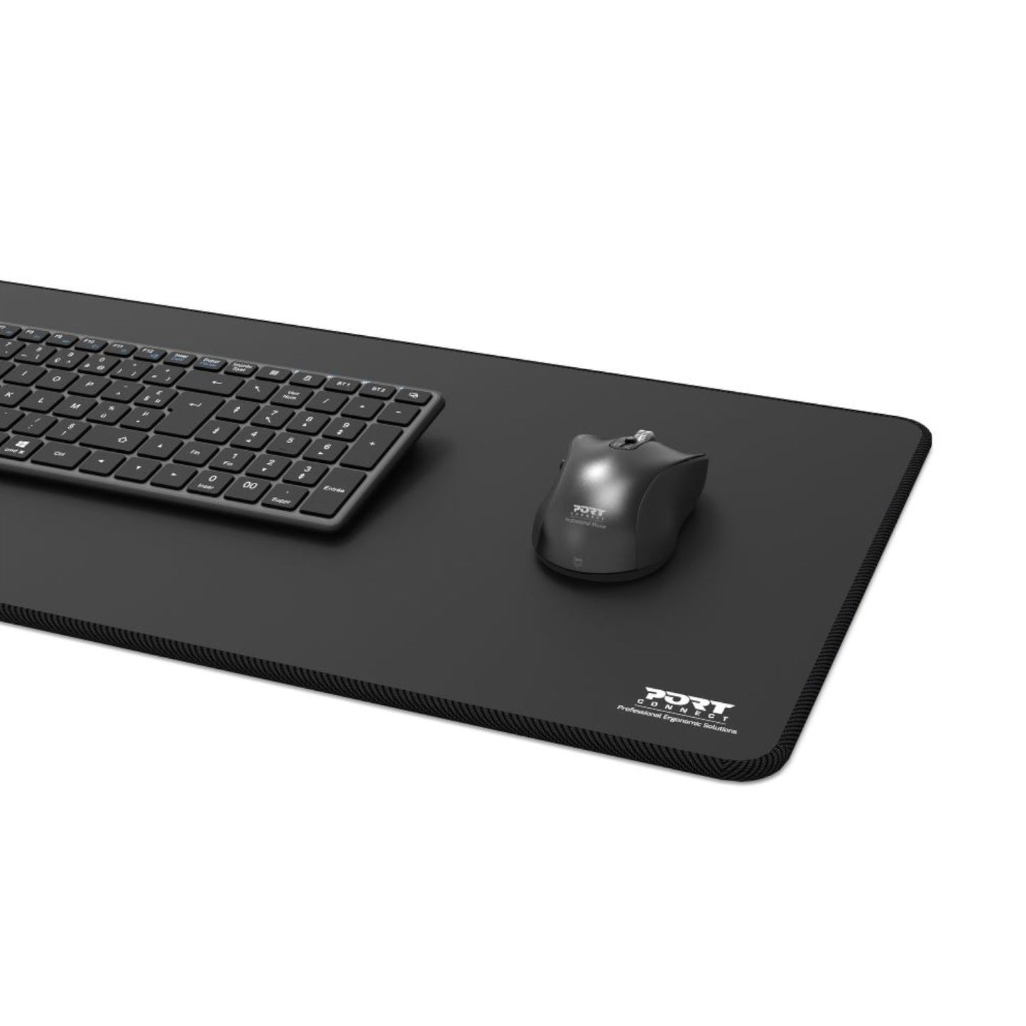 Port Connect Professional Desk Pad - Black (300 x 700mm)-3