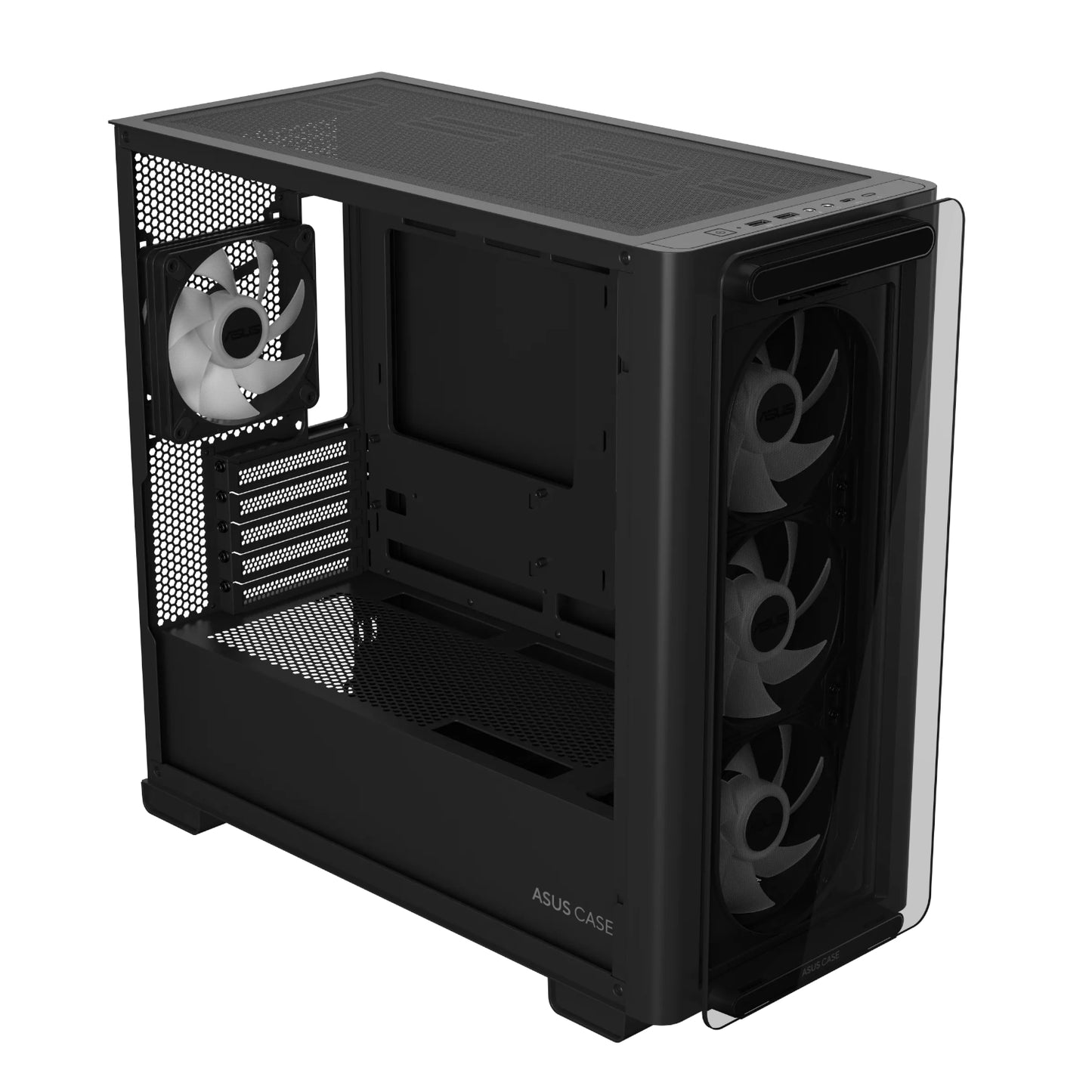 Asus A23 PLUS ARGB Micro-ATX Gaming Chassis - Black-3