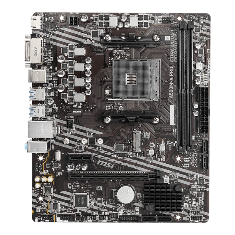 MSI A520M-A PRO AM4 AMD MATX Gaming Motherboard-1