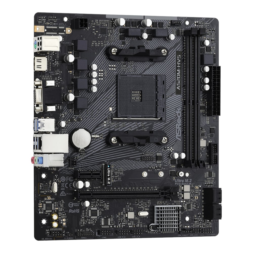 ASRock A520M-HVS AMD AM4 M-ATX Motherboard-3