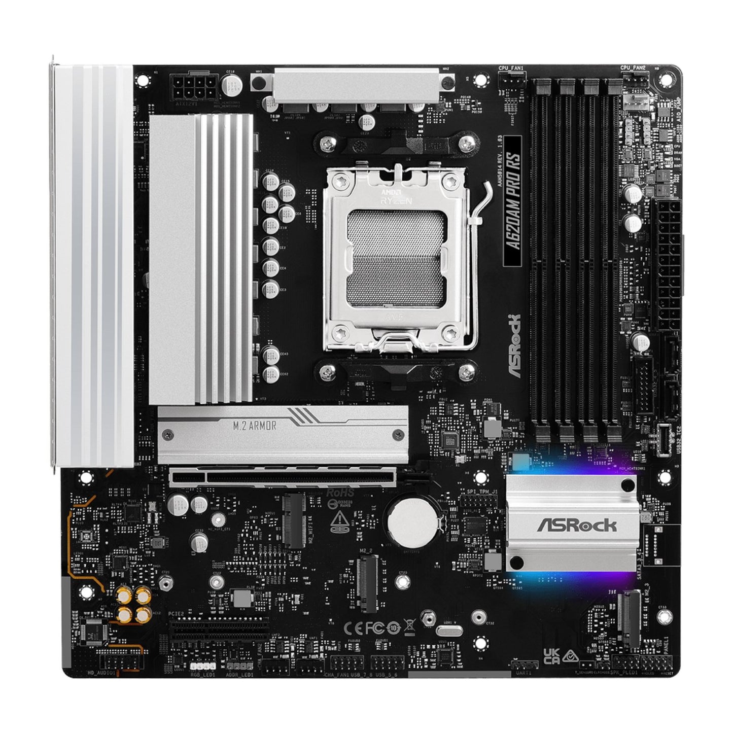 ASRock A620AM Pro RS AM5 M-ATX Motherboard-1