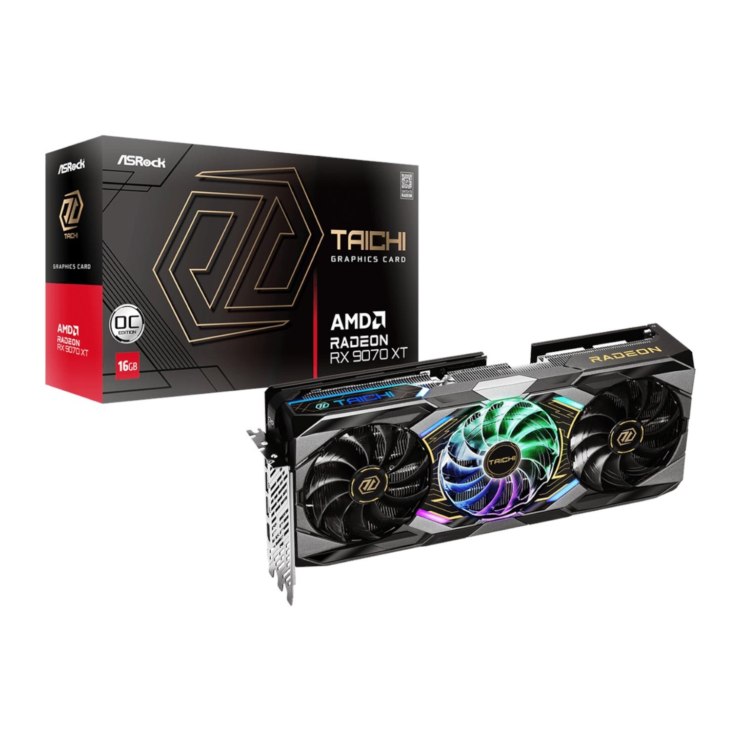 ASRock Radeon RX9070 XT Taichi 16G OC Graphics Card-0
