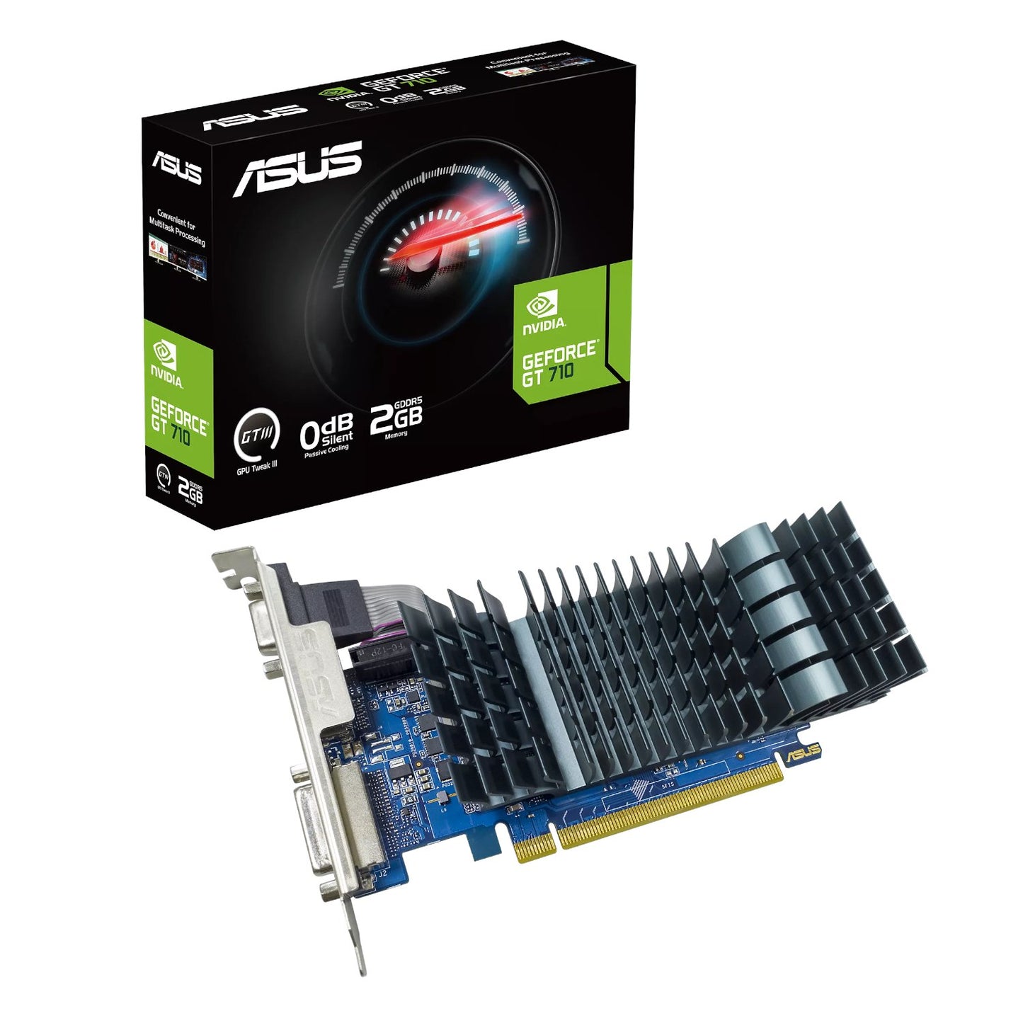 Asus GeForce GT 710 2GB GDDR5 EVO Graphics Card-0