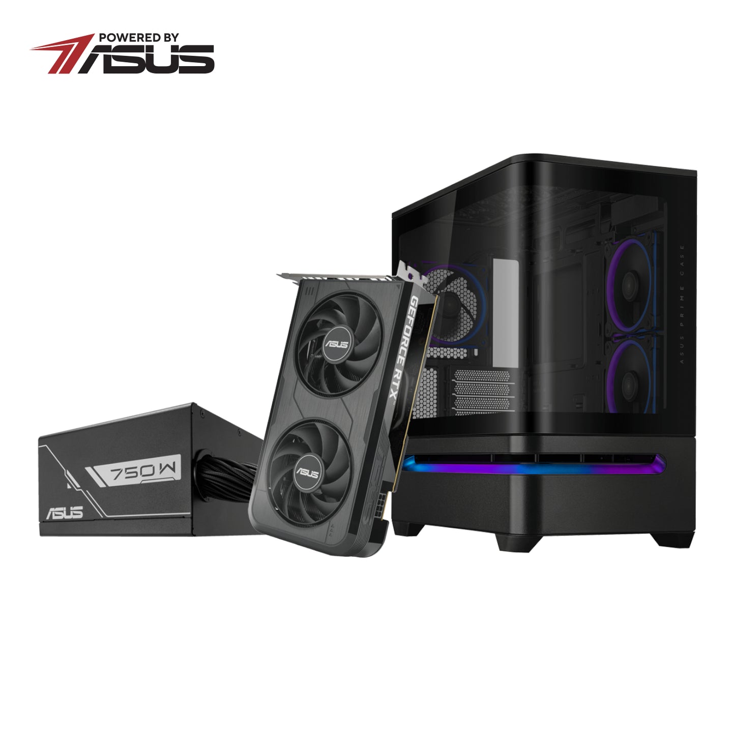 Asus UWM 1 Gaming Chassis/Graphics Card/Power Supply Combo (AP202 ARGB | RTX 5050 | PRIME 750W)-0