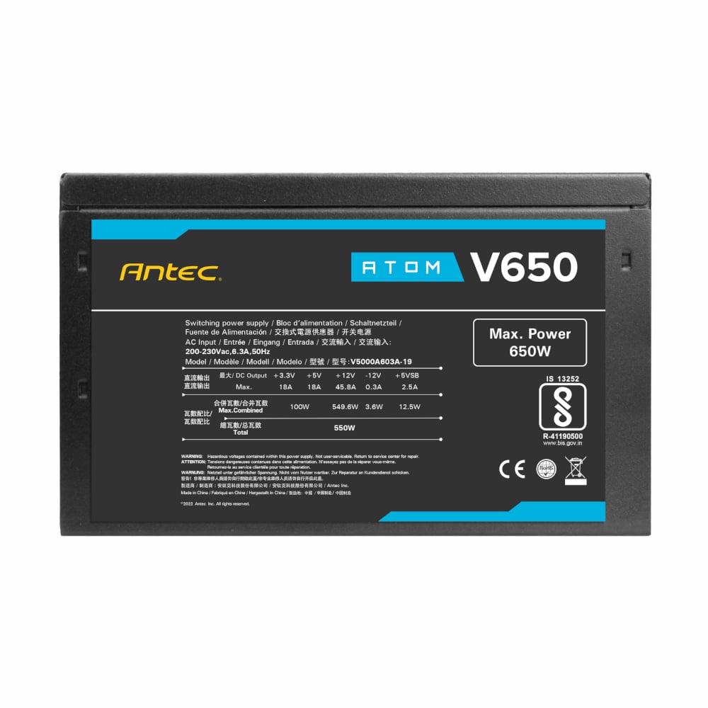 Antec Atom V650 Non-Modular Power Supply-2