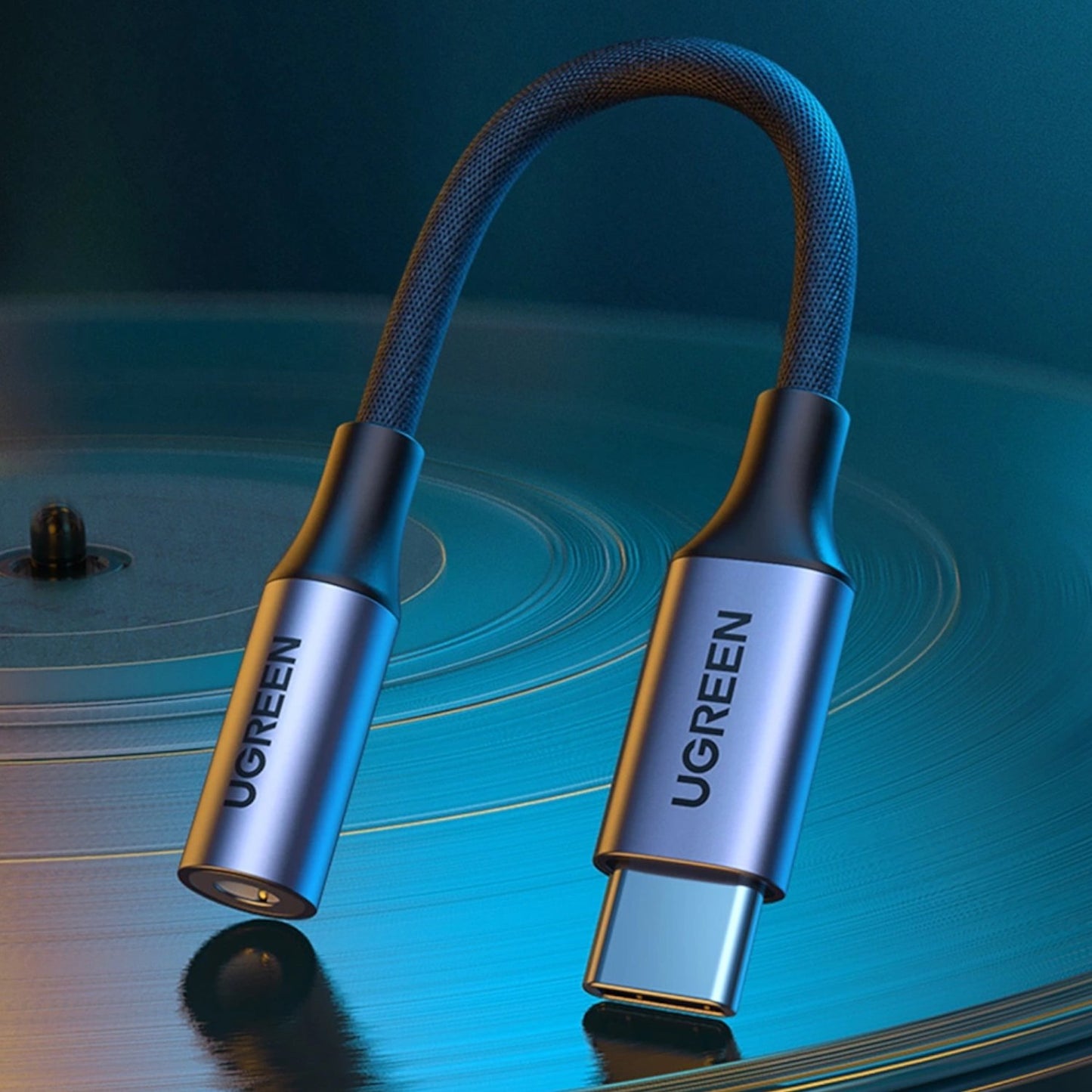 UGreen AV161 USB Type-C to 3.5mm 10cm Adapter-3